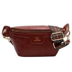 Woolen Chest Women Birds Pattern Woolly Bags Retro Outdoor Crossbody Bags