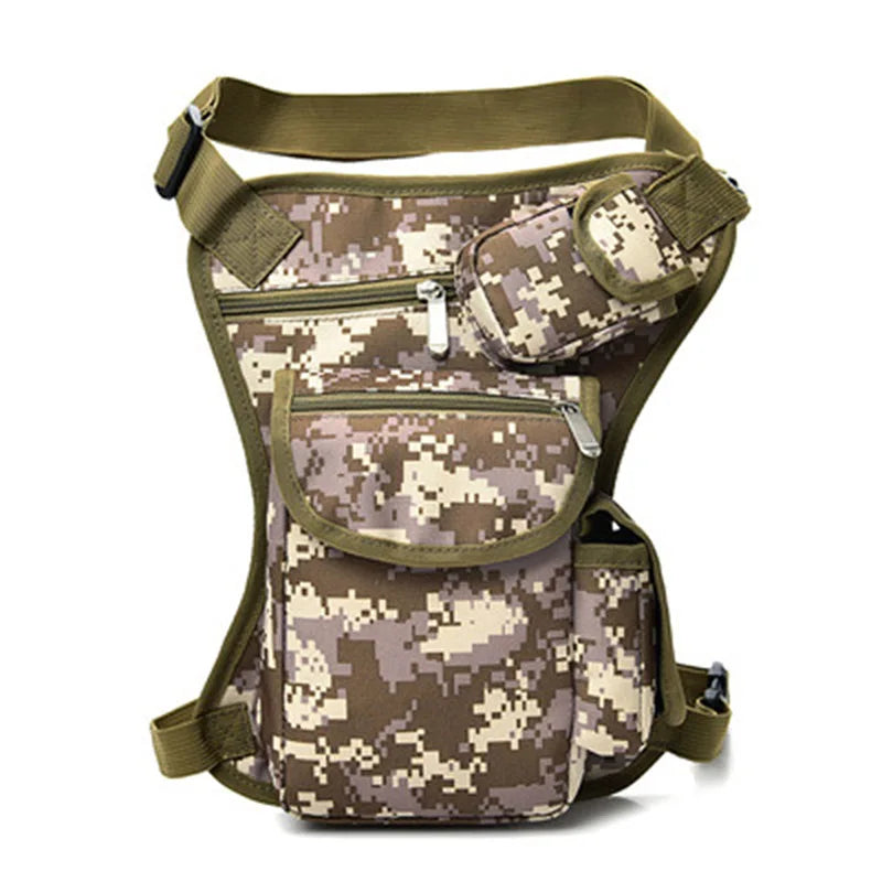 Canvas Waist Bags Leg Pack Bag Male Belt Motorcycle Cycling Pocket