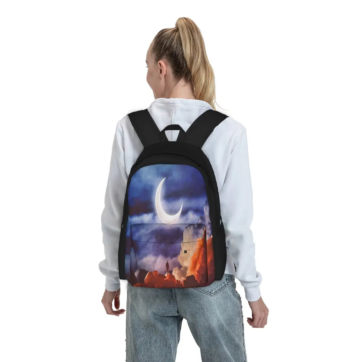 Stylish School Backpacks with Zipper Closure