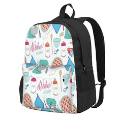 Waitress The Musical Pattern Backpacks Men's Backpacks Bags For Women