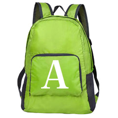 Letters Print Folding Backpack Men's Women's Bags