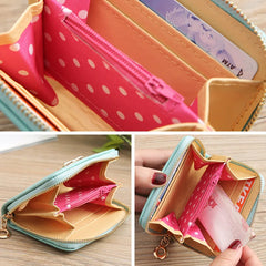 Bow Small Leather Wallet for Women