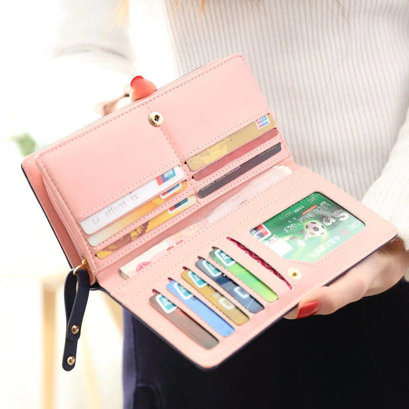 Women's Long Zipper Wallet Cartoon Card Bag