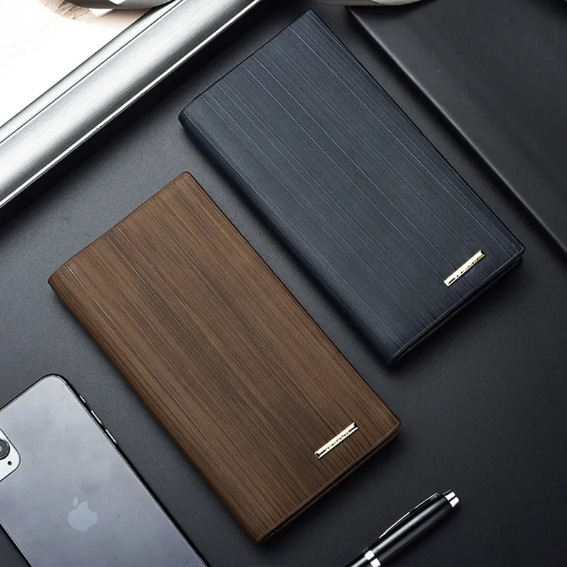 Youth Business Men's Wallet Multi-card Long Soft Wallet