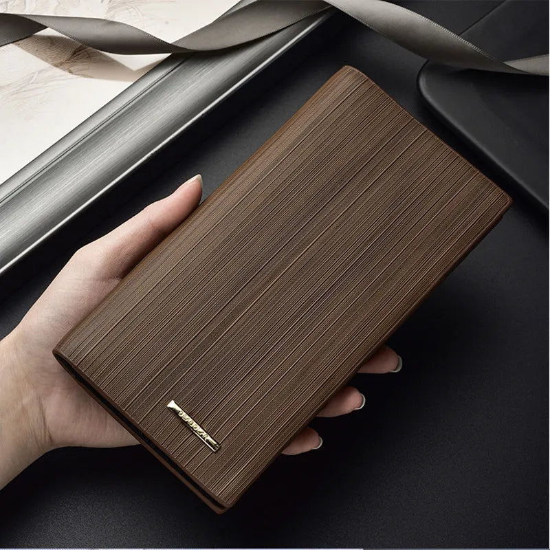 Youth Business Men's Wallet Multi-card Long Soft Wallet