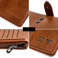 Men's Business Long Wallet PU Leather