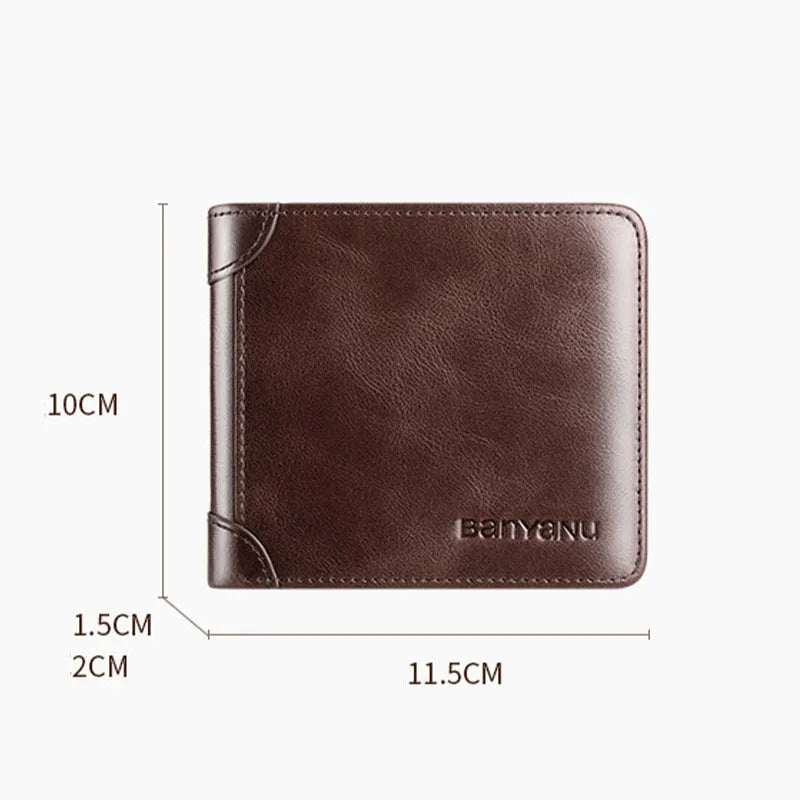 Men's Horizontal Cowhide Driver's Wallet