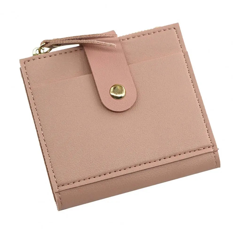 Women's Wallet with Zipper Closure and Multiple Slots