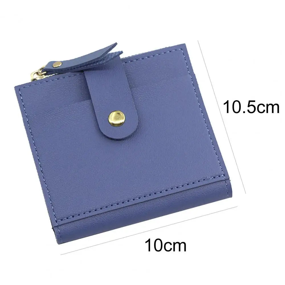 Women's Wallet with Zipper Closure and Multiple Slots