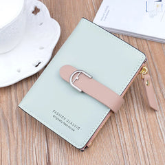Leather Zipper Wallet Large Capacity Card Purse