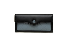 Women's Long PU Leather Buckle Wallet Three fold Bag