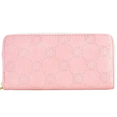 Women's Leather Double Zipper Handbag Large Capacity Phone Bag