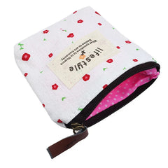 Canvas Phone Handbag Zip Purse Wallet