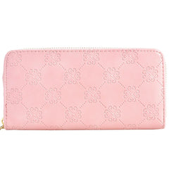 Bright Leather Double Zipper Hand Bag Large Capacity Mobile Phone Bag