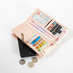 Embroidered Women's Long Wallet Card Bag Handbag