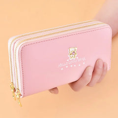 Cartoon Women's Long Wallet Wrist Bag