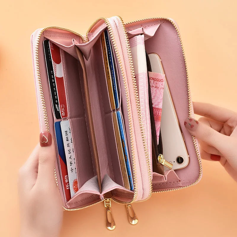 Cartoon Women's Long Wallet Wrist Bag