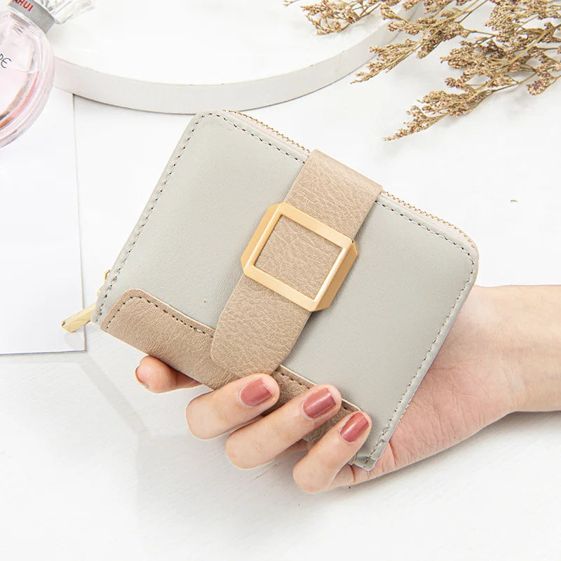 Small Fresh Zipper Wallet for Women, Coin Change Wallet