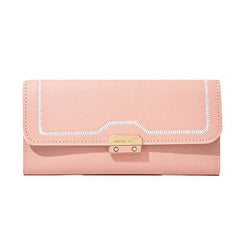 Women's Long Solid Multi-slot Large Capacity Handbag