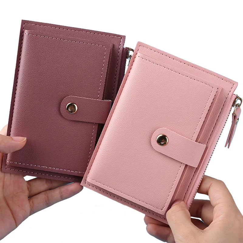Women Wallet Purses Small Clutch Purse PU Girl Solid Wallet