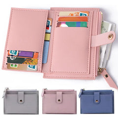 Women Wallet Purses Small Clutch Purse PU Girl Solid Wallet