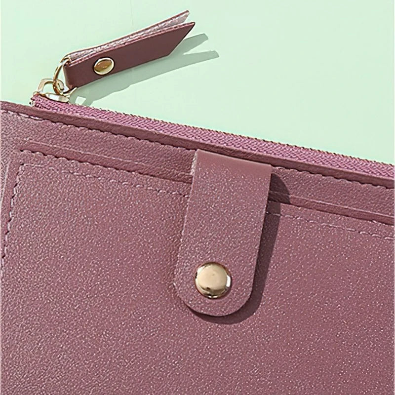 Women Wallet Purses Small Clutch Purse PU Girl Solid Wallet