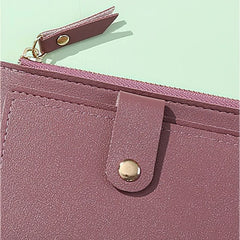 Women Wallet Purses Small Clutch Purse PU Girl Solid Wallet