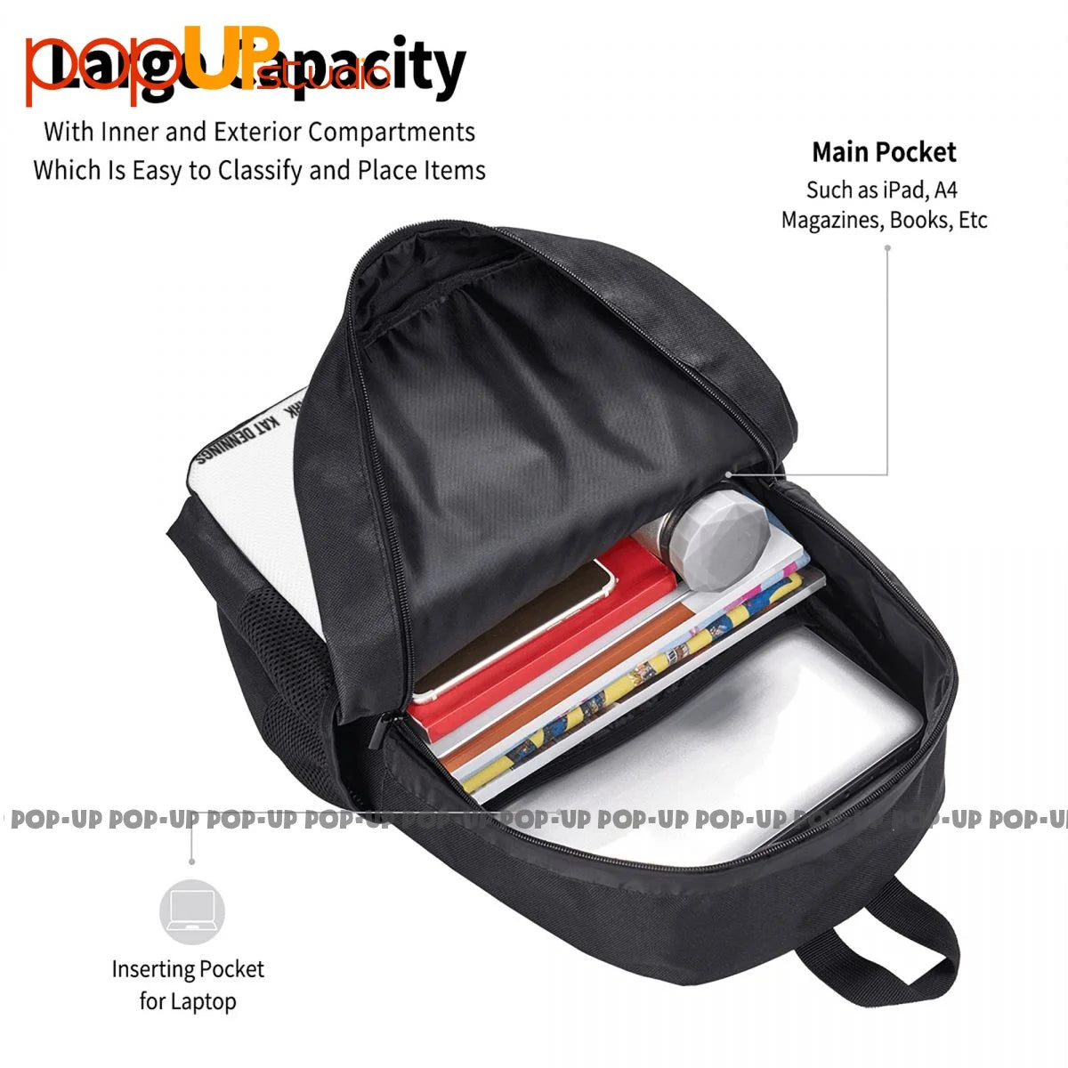 Wandavision Movie Backpack Large Capacity 3D Printing