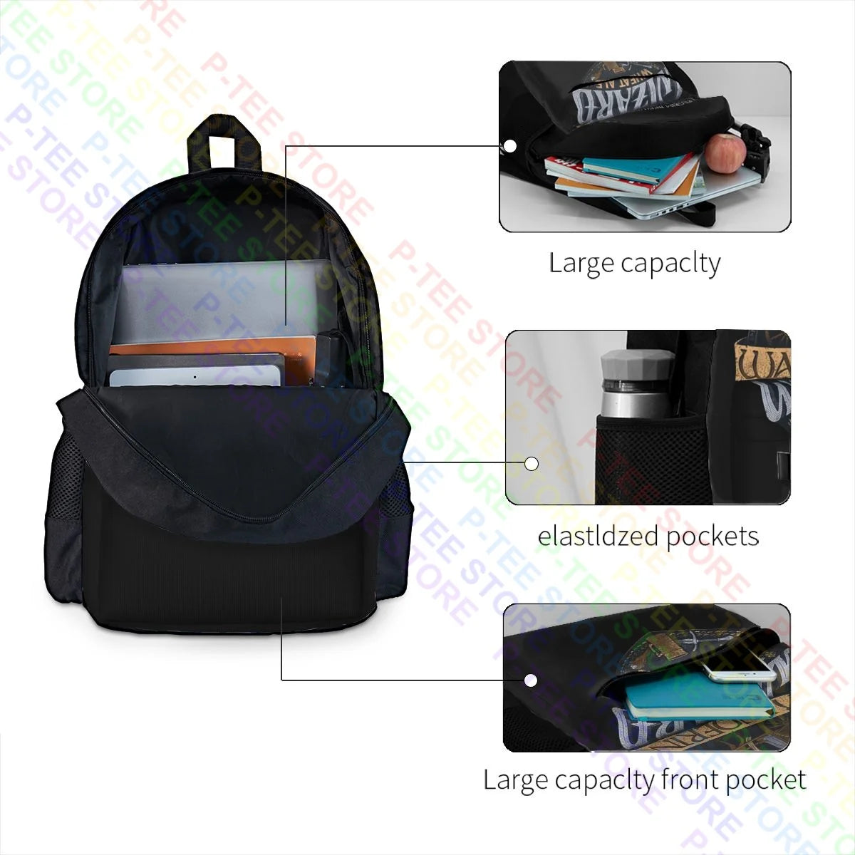 Lotr Wandering Wizard Backpack Travel Sports Bag