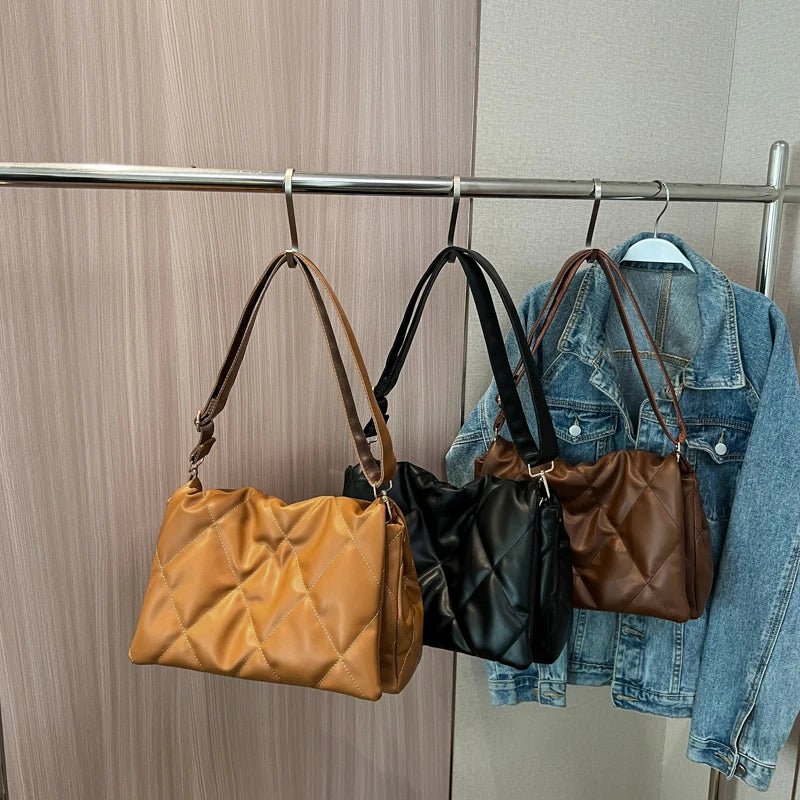 Winter Trends Warm Cotton Padded Crossbody Bag