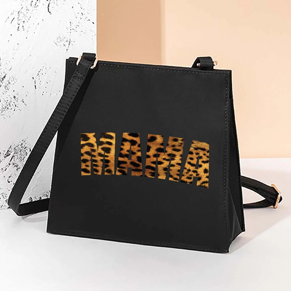 Warm Family Pattern Square Bag Women's Crossbody Bag Shoulder Bag