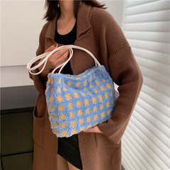 Warm Fur Crossbody Bag Mini Women's Shoulder Bag Winter Messenger Bag