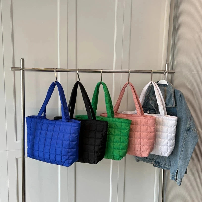 Soft Padded Shoulder Bag with Large Capacity