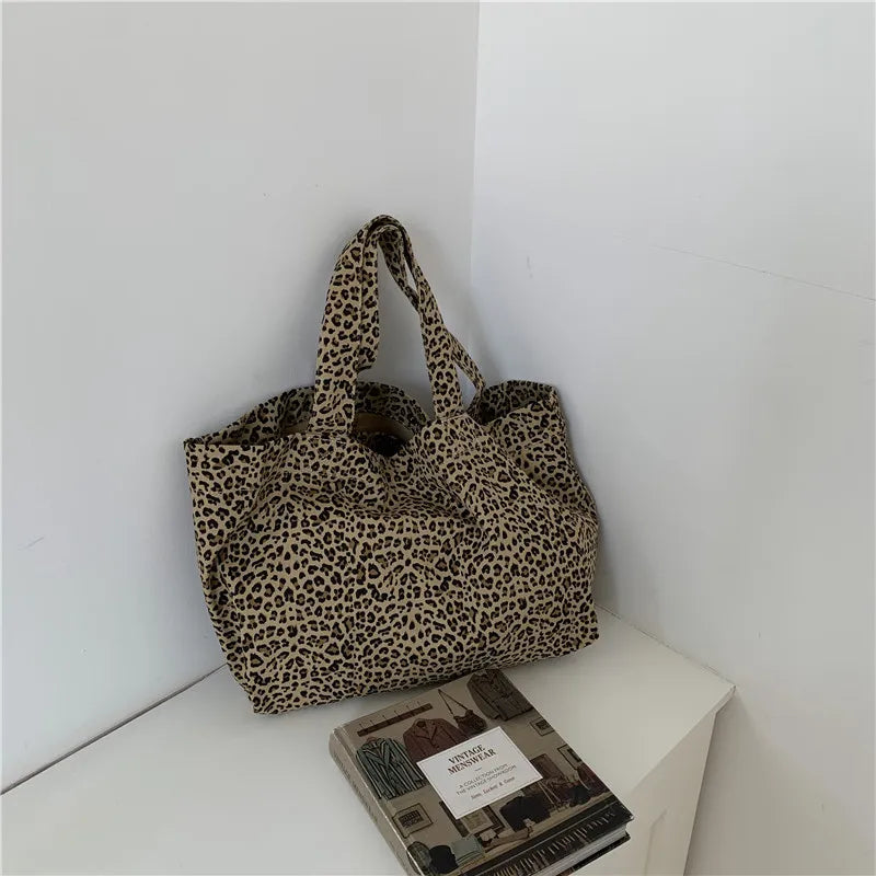 Japanese Letter Printing Canvas Shoulder Bag