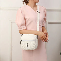 Soft PU Leather Women's Crossbody Bag Retro Shoulder Handbag
