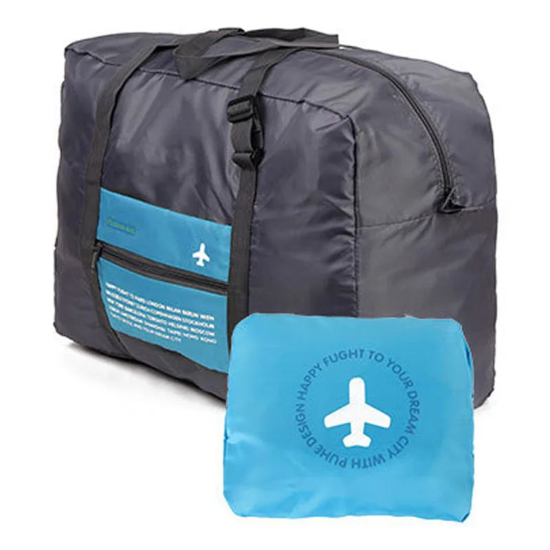 Waterproof Foldable Hand Travel Bag Unisex Nylon Handbag