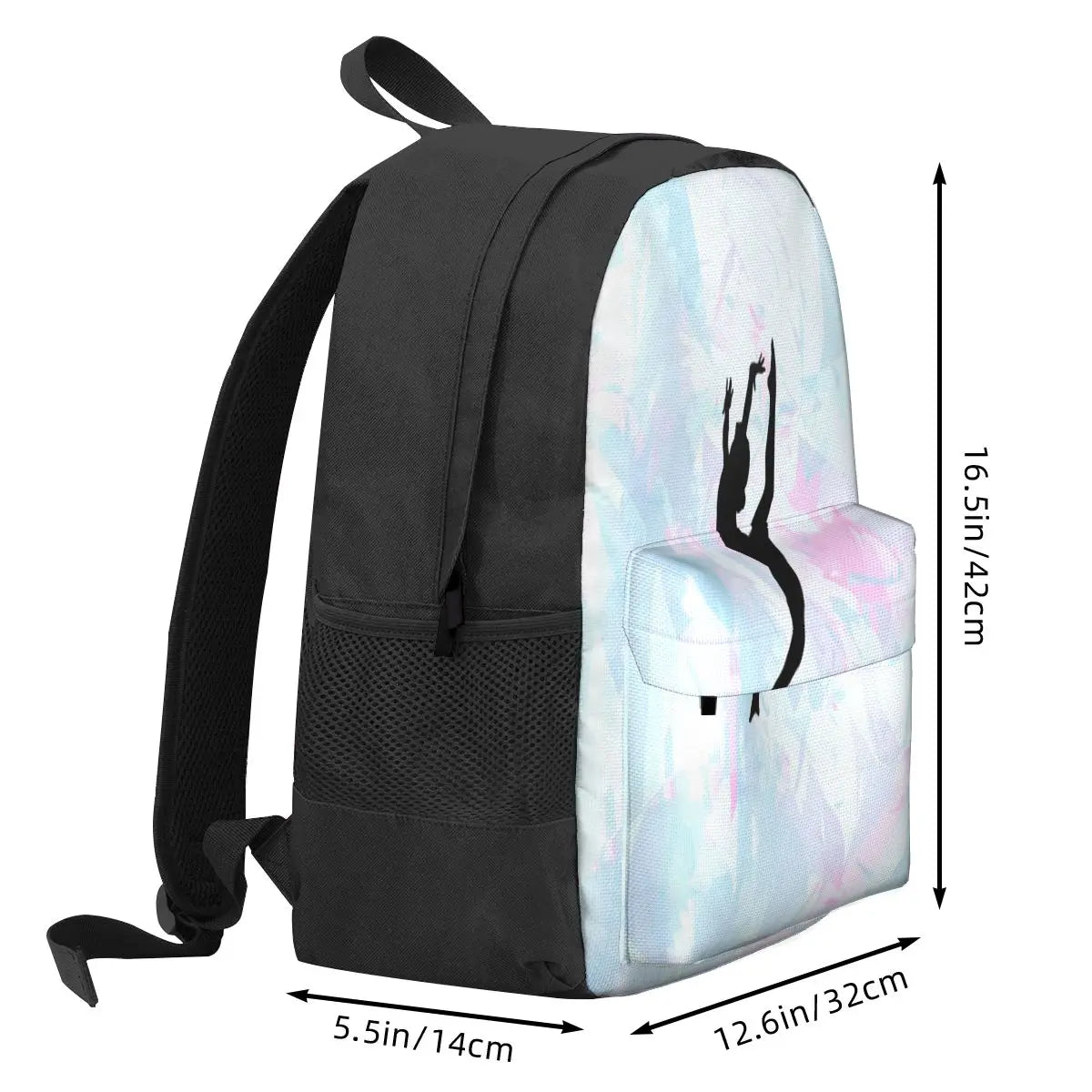 Water Colour Gymnastics Silhouette Backpacks Men's Backpacks Bags For Women