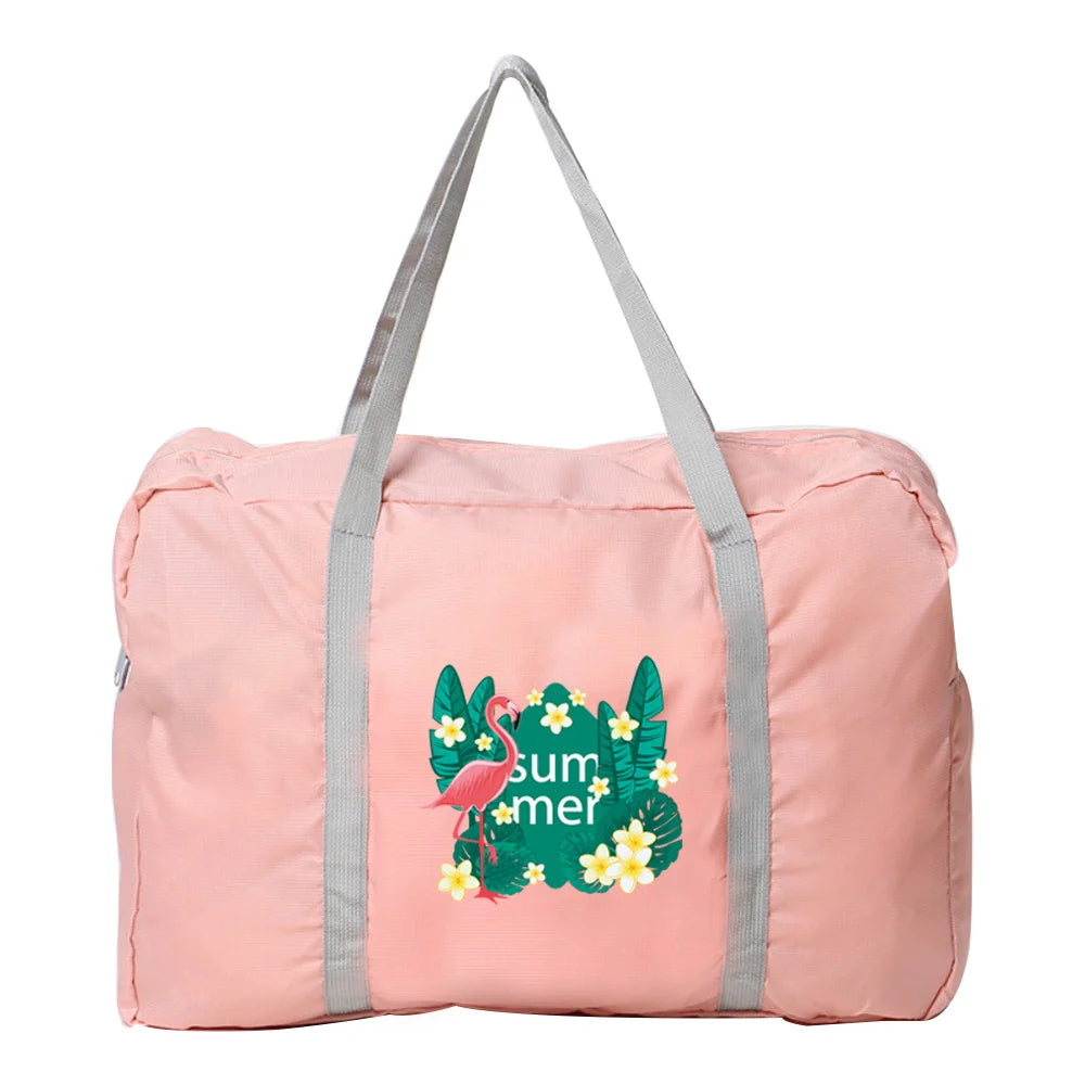 Water Proof Shoulder Travel Bag Flamingo Print Handbag
