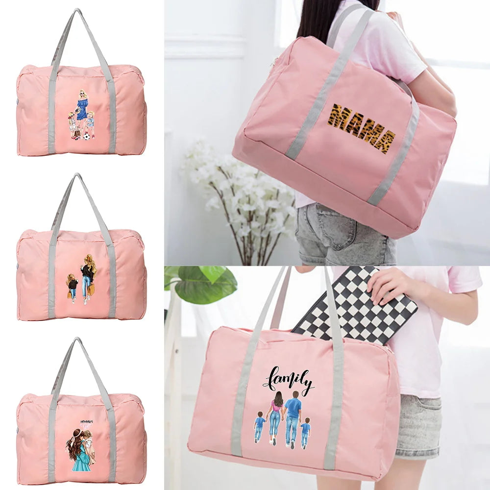 Water Proof Travel Bag Luggage Large Capacity Nylon Mom Series