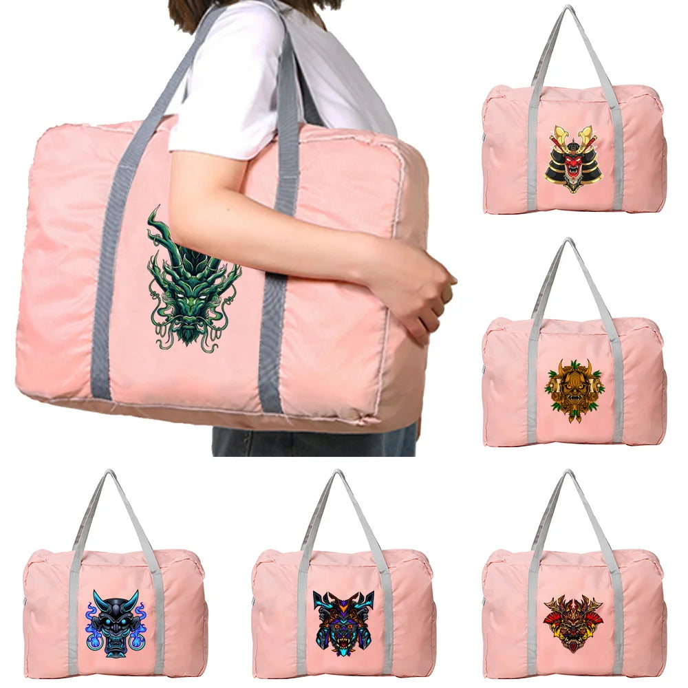 Water Proof Travel Bag Luggage Large Capacity Nylon Monster Series Handbags