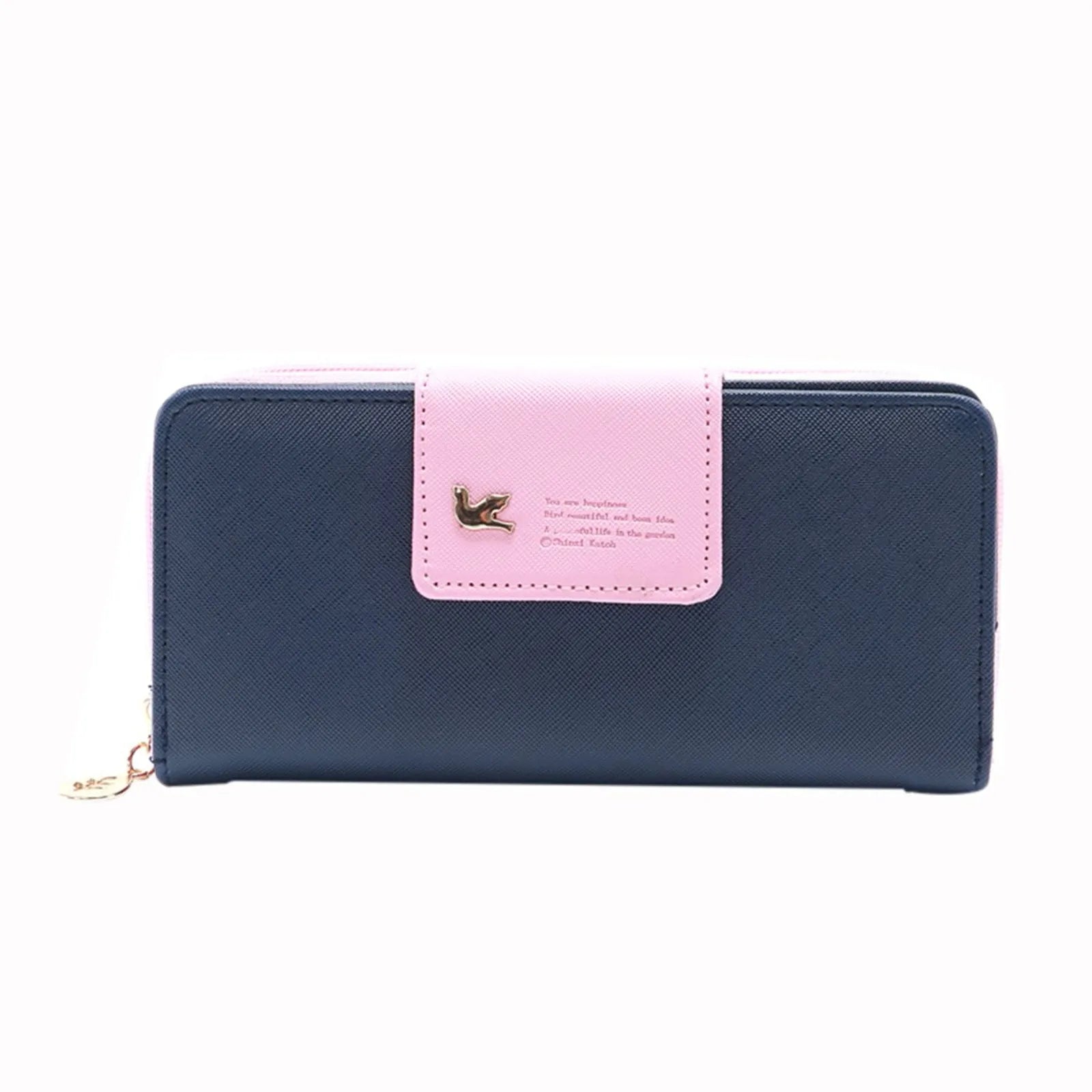 Water Proof Wallet Long Handbag Zip Clutch for Women
