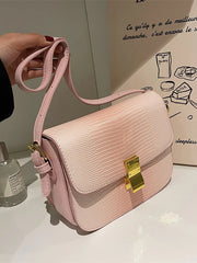 Water Ripples Crossbody Bag Summer Pu Leather Women's Shoulder Bag