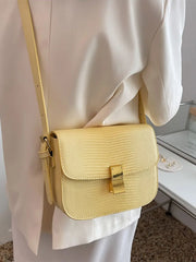 Water Ripples Crossbody Bag Summer Pu Leather Women's Shoulder Bag