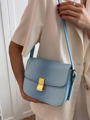 Water Ripples Crossbody Bag Summer Pu Leather Women's Shoulder Bag