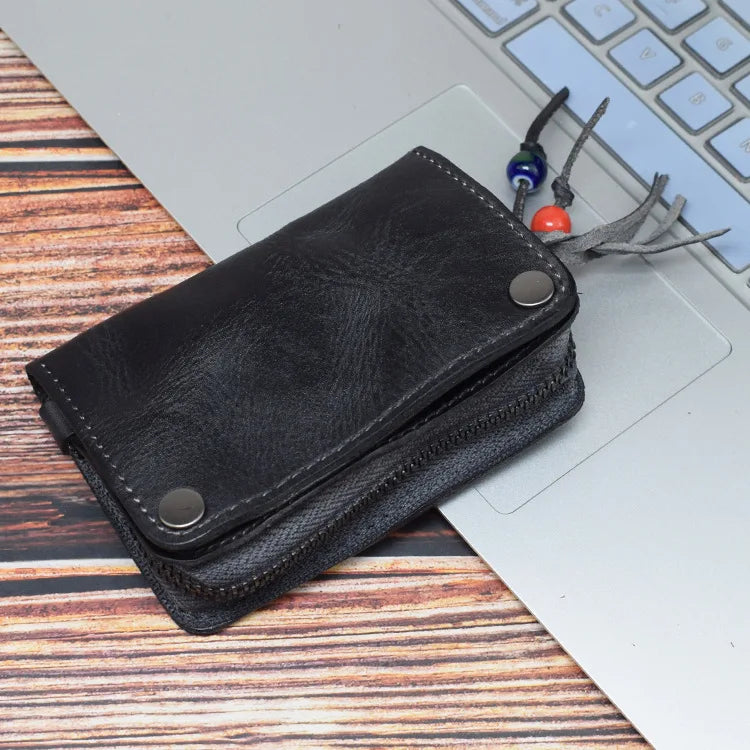 Vintage Leather Key Bag Keychain Wallet Purse