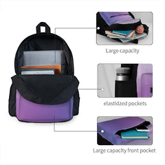 Watercolor Purple Backpacks Men's Backpacks Bags For Women School Bag