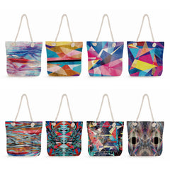 Bright Colors Watercolor Tote Bag for Women
