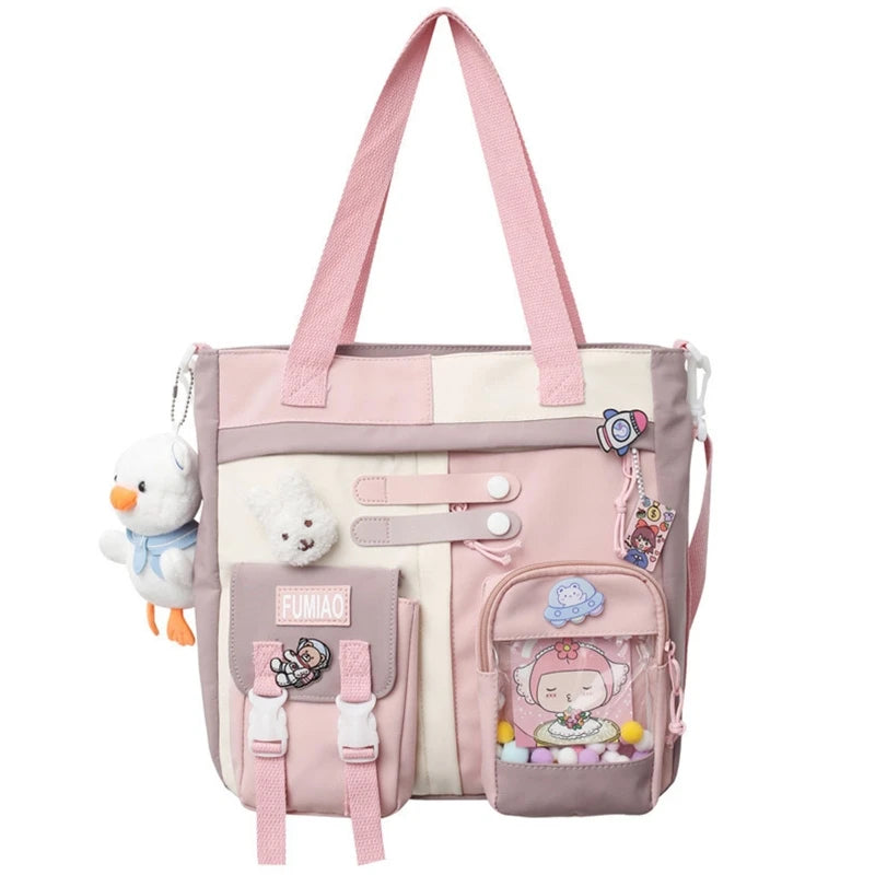 Waterproof Backpack College Vintage Travel Bag for Women