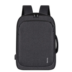 Waterproof Men's Business Backpack with USB Port 15.6 Laptop Rucksack