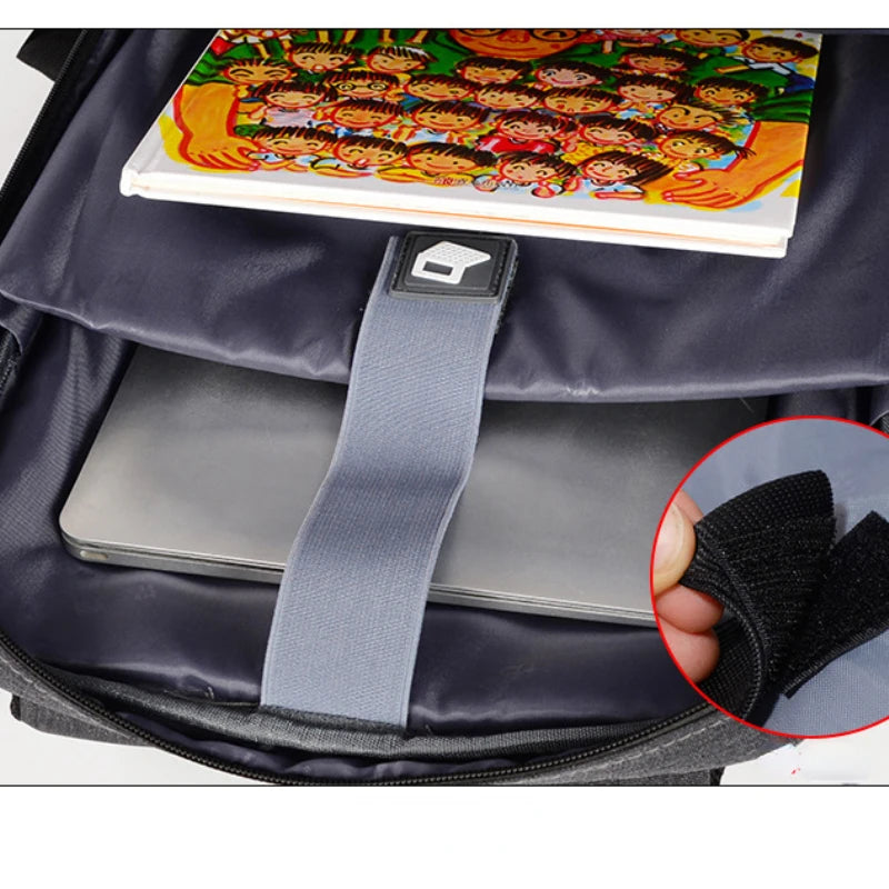 Waterproof Men's Business Backpack with USB Port 15.6 Laptop Rucksack